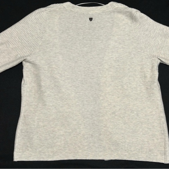 Kuhl Solace Women’s White/Gray Open Front Cardigan Sweater Size Large Outdoors - Picture 5 of 7